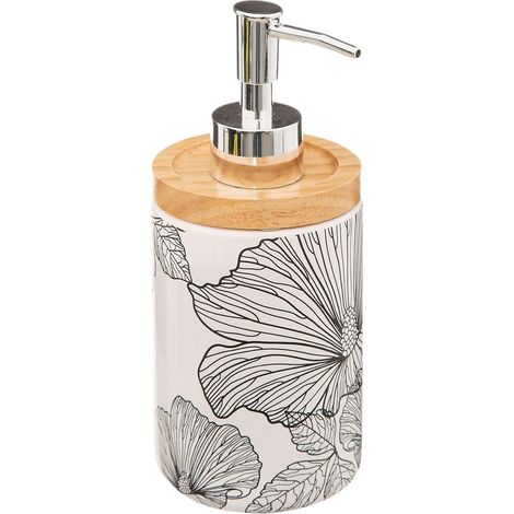 Distributeur de savon 7 x 18 cm Envole de fleur