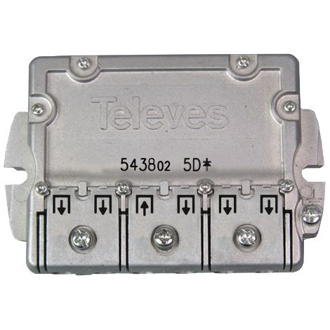 Distributore TV a flangia 5D 543802 TELEVES (1/3)