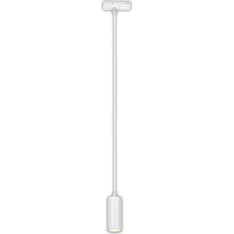 Système de rail Rail Lampe LED suspendue, intensité lumineuse variable, combinable, accessoires, Tracklight, lampe LED suspendue, lampes, plafonnier, plafonnier, 40x100mm (DxH), blanc (1/5)
