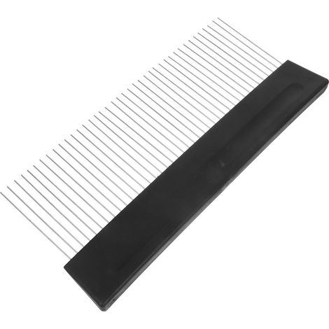 Peigne Texturé Noir en Acier Inoxydable, Outil Léger et Portable pour Enduit Décoratif et Design D'intérieur Professionnel (1/5)