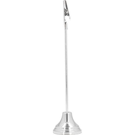Pinces robustes et durables pour plaques de numérotation de table finition argentée, galvanisées pour une stabilité optimale lors des fêtes, mariages et bureaux. (1/5)