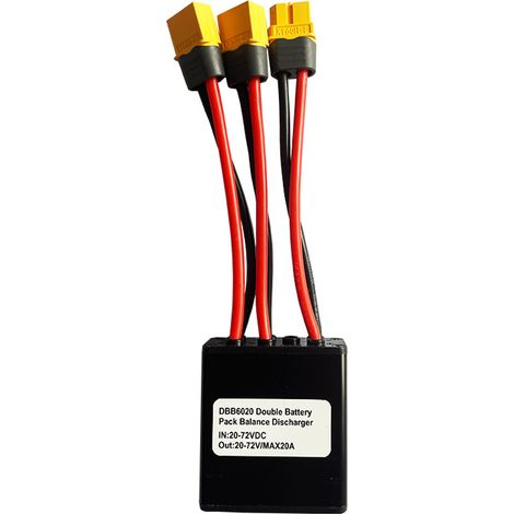 Convertisseur de double décharge pour vélo électrique, connecteur de batterie double 20V-72V 20A (1/5)