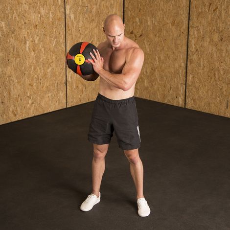Balón medicinal de 6 kg: agarre antideslizante, herramienta de fitness duradera