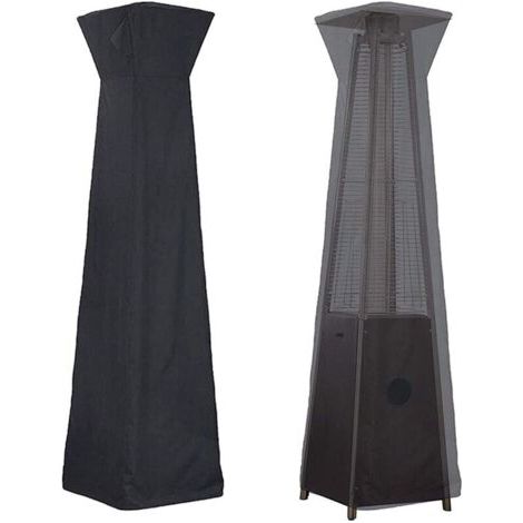 Housse pour Parasol Chauffant en 210D Oxford Imperméable, Housse de Protection pour Chauffage de Terrasse, Bache de Protection pour Chauffage de Terrasse Extérieur Anti-Poussière/Vent,,noir (1/5)