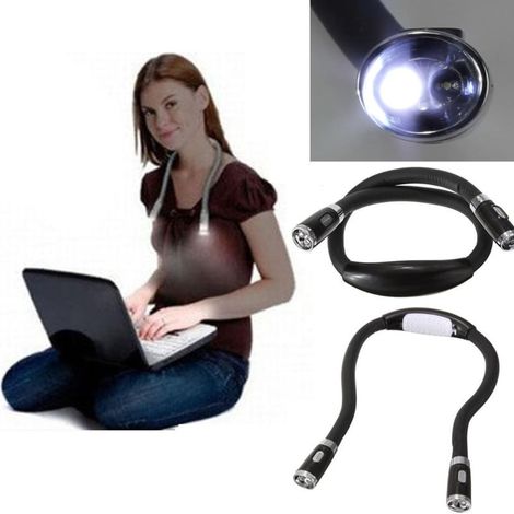 Lampe de cou LED, lampe de lecture, lampe de livre, portable et flexible (1/5)