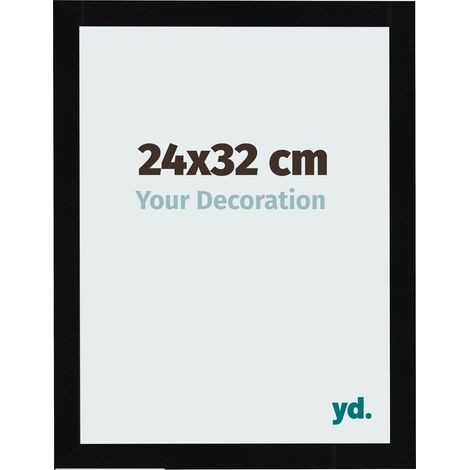 yd. - Cadre photo 24x32 - Noir Brillant - MDF - Bologna (1/5)