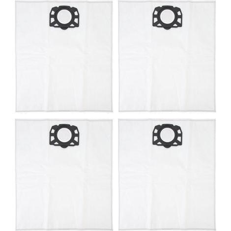 Sacs filtrants pour aspirateur Kärcher WD4 MV4 MV5 MV6 WD5 - 4 sacs en tissu non tissé pour aspiration sèche et humide (1/5)