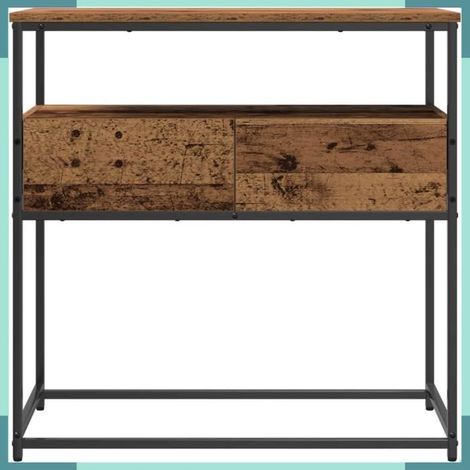 862936 Table console Bois Ancien 75 x 40 x 75 cm Bois d'ingénierie (1/4)