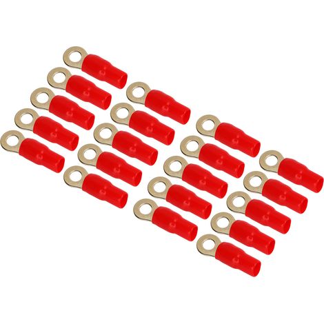 AWG 8 mm Kupfer-Kabelschuhverbinder, 20er-Packung, kompakt für Verteilerkästen, Boote und Fahrzeuge (1/5)