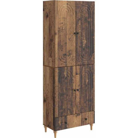 vidaXL Ensemble de Meubles 2 pcs 66 x 34,5 x 95 cm Bois d'ingénierie (1/5)