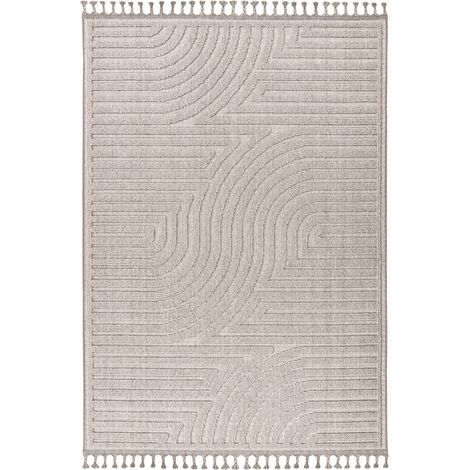 Tapis intérieur argent brillant robuste et moderne - 230 x 160 cm (1/5)
