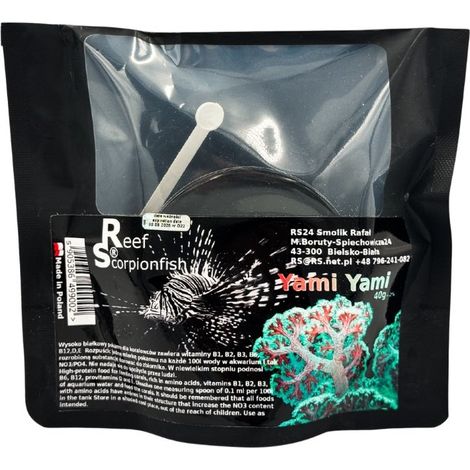 Cibo per coralli Yami Yami per pesci scorpione di barriera, 100 ml