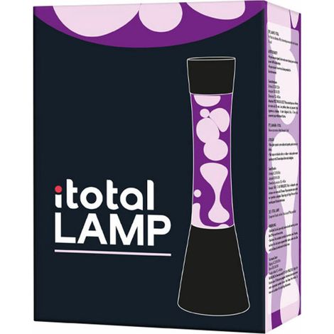 ITotal XL1760 Lampe à Lave 40 cm avec Base Noire, Liquide Violet et Cire Blanche (1/2)