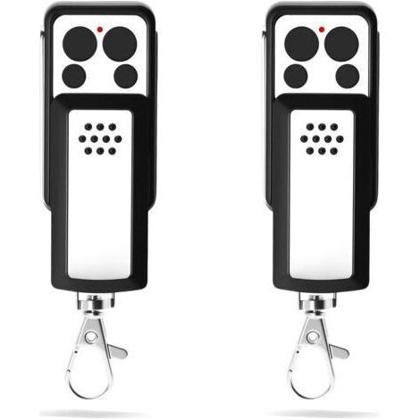 Lot de 2 télécommandes universelles pour portail 433,92 MHz - Compatible avec 114253, 104250, 104257, 104251, 104350 - 4 canaux, code tournant, design à glissière, piles incluses (1/5)