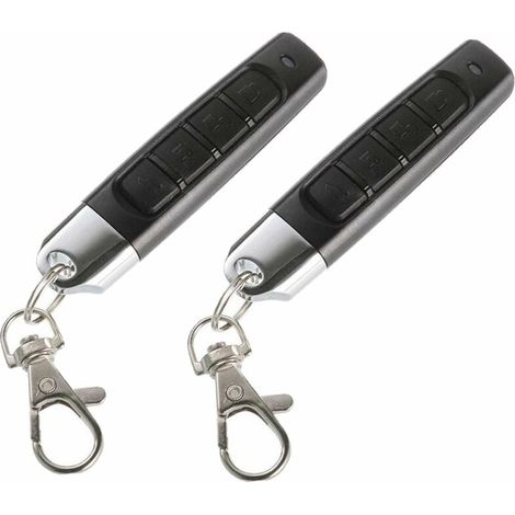 Packungen 433 MHz Autoalarm Garagentor Fernbedienung Duplikator Klon Code Scanner Sender Sicherheitsalarm Elektronische Türen 4 Schlüssel Fernbedienung Schlüssel Duplikator, Schwarz (1/5)