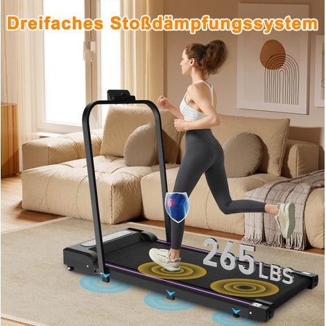 Tapis de course pliable Walking Pad 2,5 CV 1-8 km/h noir (1/5)