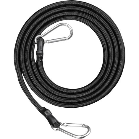 Schwarze, wasserdichte Schaumstoffpolsterung mit elastischer Kordel, geeignet für Zelte, Planen, Motorräder, Gartenbefestigungen (118 Zoll). (1/4)