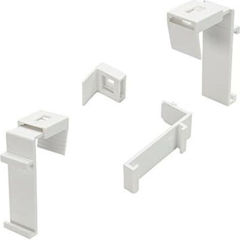 Ensemble de 2 crochets pour stores plissés sans perçage, supports faciles à installer et accessoires pour rideaux (1/5)