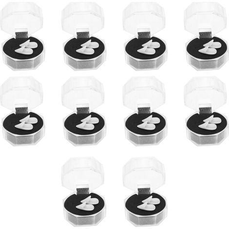 10 Paires de Fausses Dents Lumineuses pour Costume Halloween, Accessoire de Fête en Résine 1.7cm (1/5)