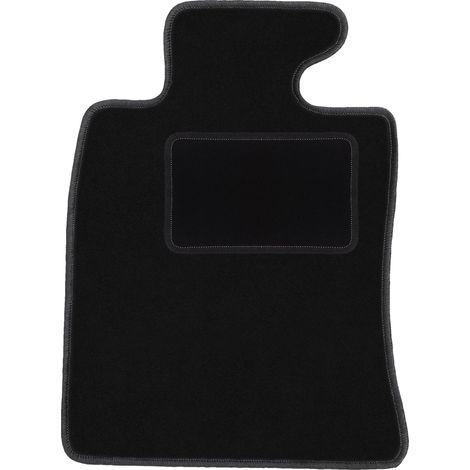 Tapis de sol conducteur en velours noir pour Mini Cooper II R57 cabriolet (2006-2013).
