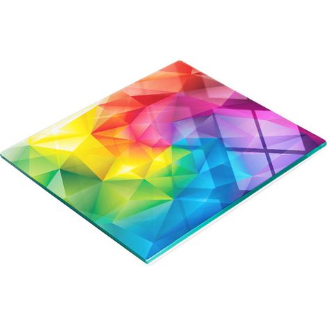 Pannello decorativo in vetro multifunzionale per cucina, astratto, 60x52 cm (1/5)
