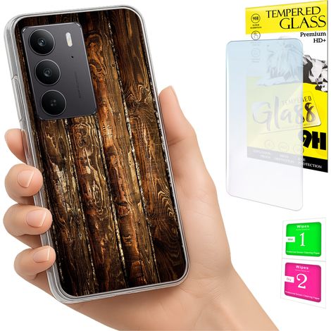 Funda para Realme C75 / 14X 5G con cubierta trasera para fotos y cristal 9H. (1/5)