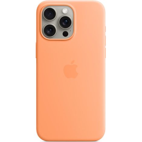 Apple Custodia Cover MagSafe in Silicone per Iphone 15 Pro Max A2849 Aranciata (1/5)