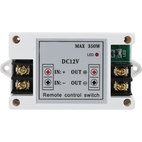 Interrupteur de télécommande sans fil 12 V CC, émetteur-récepteur, commande d'une vanne électromagnétique pour véhicule (1/5)