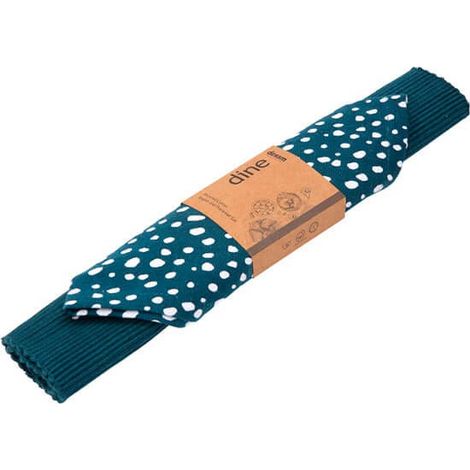 Dexam Sintra Recycled Cotton Spotted Napkin and Placemat Set Ink Blue (1/2)