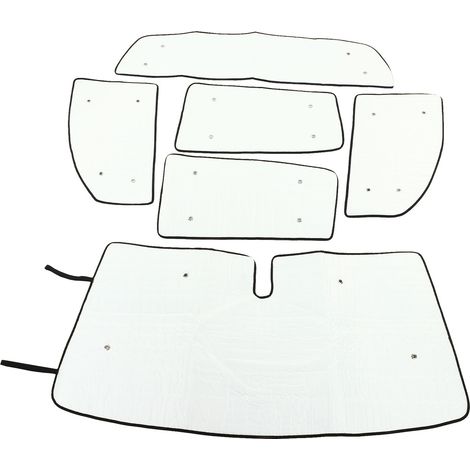 Pack de 6 pare-soleil de pare-brise de voiture avec ventouse, protection UV et isolation thermique, convient aux modèles XK50 2007-2021. (1/5)