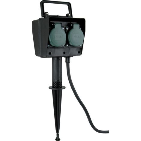 Unitec 44208 - Picchetto Da Giardino Con 4 Presa Di Corrente, Cavo Da 1,5 M