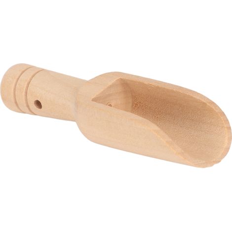 Lot de 10 pelles à sel de bain en bois poli, écologiques, pour salle de douche, type 1 (2,4 x 7,6 cm / 0,95 x 3,0 pouces) (1/5)