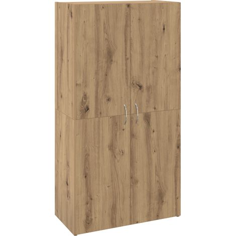 Cabinet de Bureau avec étagère Bois ancien 60 x 32 x 115 cm (1/5)