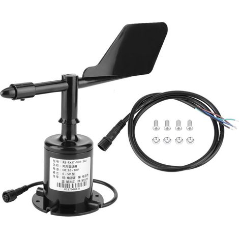 Windrichtungssensor Anemometer 0-5V 360° Ausgangssignal Umweltsensor Sender Windrichtung Windsensor Polycarbonat-Kunststoff (1/5)