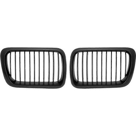 Calandre avant en nid d'abeille pour BMW Série 3 E36 M3 Coupé Berline 318i, grille de calandre noire, remplacement direct, kit double, style sportif, ajustement parfait. (1/5)