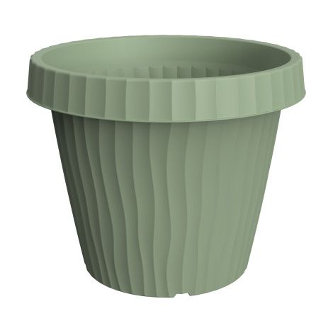 Pot de fleurs "Onda" en plastique - Vert sauge - 45L - Livraison gratuite