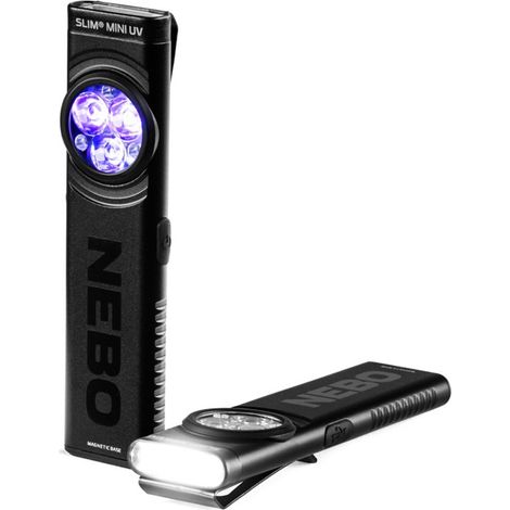 Linterna compacta recargable slim mini uv