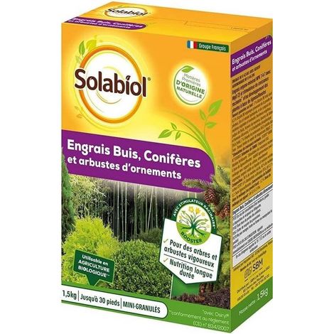 Solabiol SOCONY15 engrais organique pour conifères et arbustes