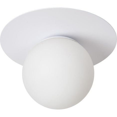 Plafoniera sfera TRICIA Lucide vetro bianco Ø25 E27 (1/4)