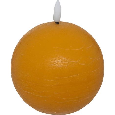 Bougie Boule à LED "Molia" 10cm Jaune (1/2)