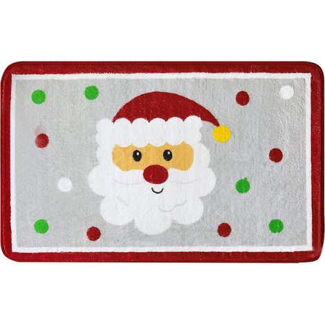 Tapis De Bain - 60 X 40 Cm - Antidérapant Avec Dos En Caoutchouc - En Fibre De Polyester - Pour Salle De Bain Cuisine Entrée Intérieure Extérieure - 1 Pièce (1/5)