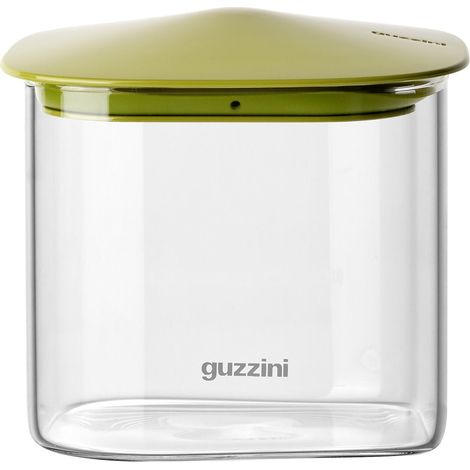 GUZZINI Barattolo Rettangolare Fresh & Style 1.300 Ml Vetro Tappo Verde