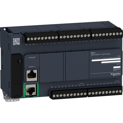 Controllore M221 40 I/O transistor PNP, Ethernet - TM221CE40T (1/4)