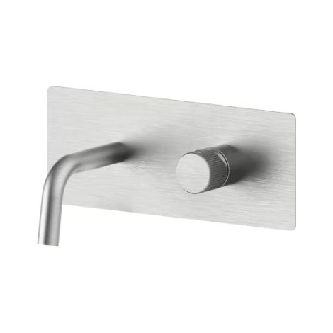 Miscelatore lavabo ad incasso Steel Looking, con bocca l. 178 mm Paffoni serie Jo JO105ST  Steel looking (1/2)