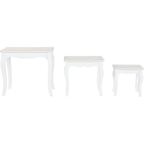 Mesita Auxiliar Set 3 Mdf Madera 53X35X47 (1/5)