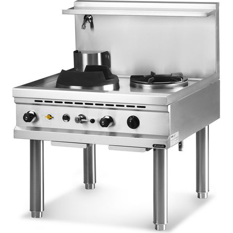 WOK GAZ SERIE 900 - 2 BRULEURS - 1 X 18 KW + 1 X 13 KW - NAYATI