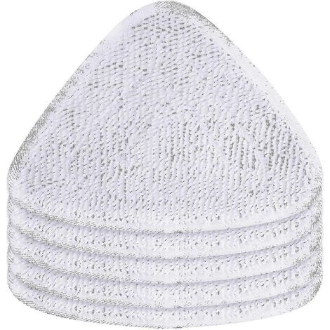 Vileda 100 - Lot de 6 lingettes de rechange compatibles pour balai vapeur en microfibre (1/5)