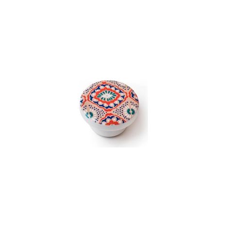 Blister de 2 boutons de meubles ronds en bois avec finition décorative mod.e292 ø38mm REI (1/3)