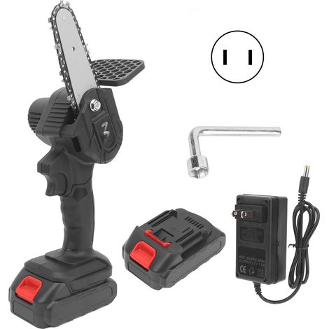 Scie à chaîne électrique mini rechargeable TB189, tronçonneuse sans fil pour bois, outil de bricolage industriel, coupe de jardin, 100-240V avec fiche US, kit de 1 pièce (1/5)