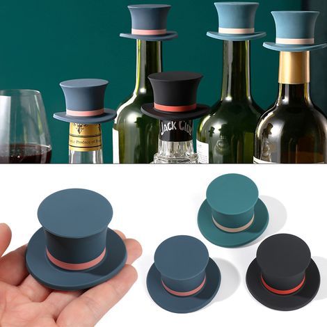 Bouchon de vin créatif en silicone pour bar et cuisine-AquaForge (1/5)